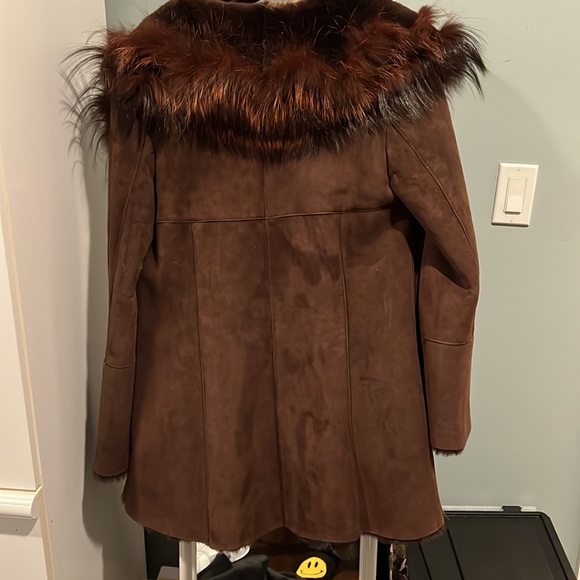 Gorgeous Brown 100 REAL Lambskin - Picture 2 of 3